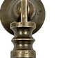 Set of Six Aqua And Brown Oval Knob Ceramic Drawer Pull Knobs