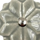 Set of Six Gray Ceramic Drawer Pull Knobs
