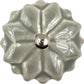 Set of Six Gray Ceramic Drawer Pull Knobs