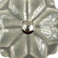 Set of Six Gray Ceramic Drawer Pull Knobs