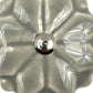 Set of Six Gray Ceramic Drawer Pull Knobs