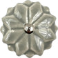Set of Six Gray Ceramic Drawer Pull Knobs