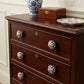 Set of Six Blue Red And White Floral Knob Ceramic Drawer Pull Knobs