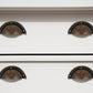 Set of Six Bronze Novelty Knob Metal Drawer Pull Knobs