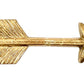 Set of Six Brass Cast Aluminum Arrow Drawer Pull Knobs