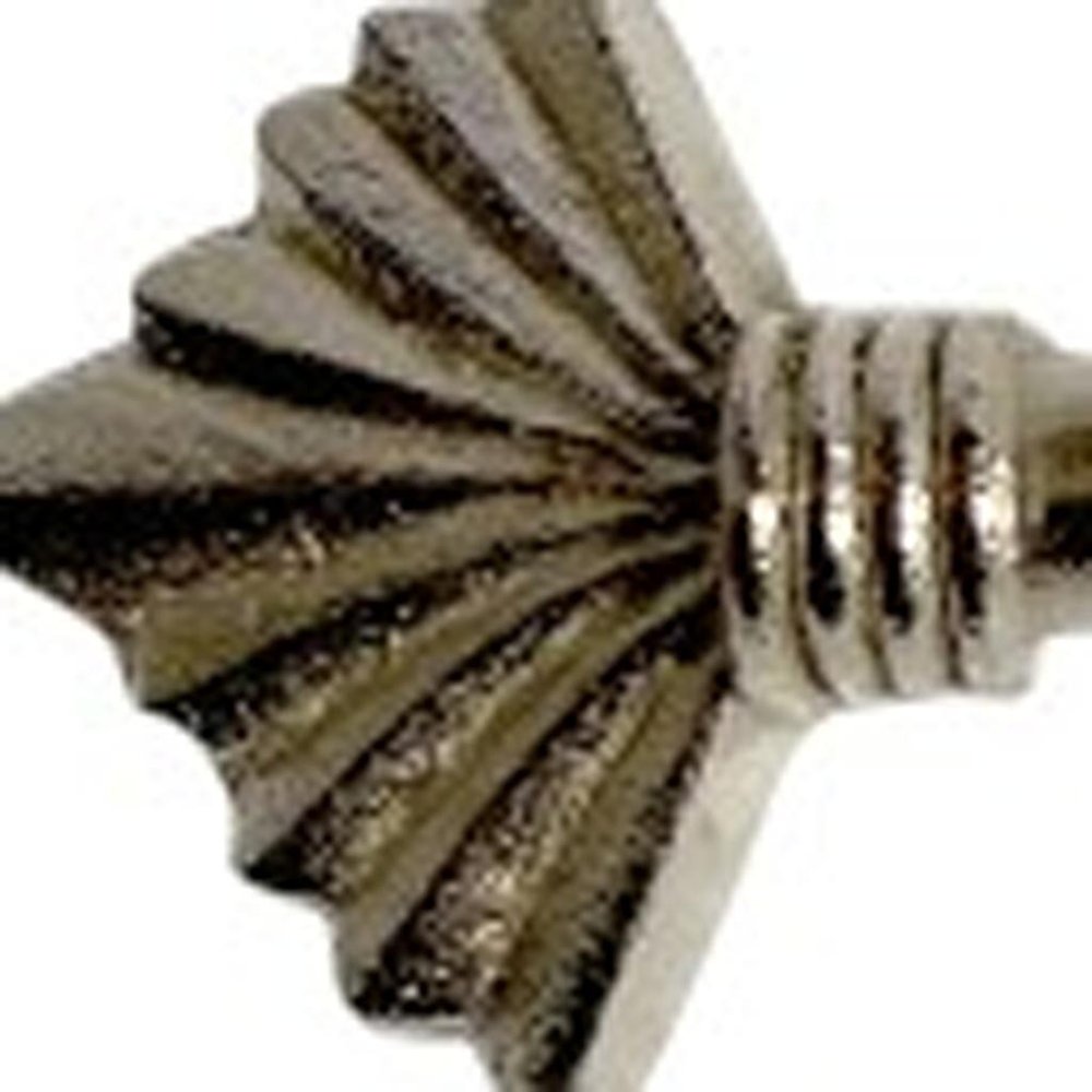 Set of Six Silver Metal Drawer Pull Knobs