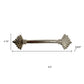 Set of Six Silver Metal Drawer Pull Knobs