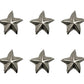 Set of Six Silver Starfish Knob Iron Drawer Pull Knobs