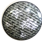 Set of Six White Poetic Script Ceramic Drawer Pull Knobs