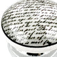 Set of Six White Poetic Script Ceramic Drawer Pull Knobs