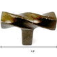 Set of Six Bronze Rectangle Knob Geometric Cast Aluminum Drawer Pull Knobs
