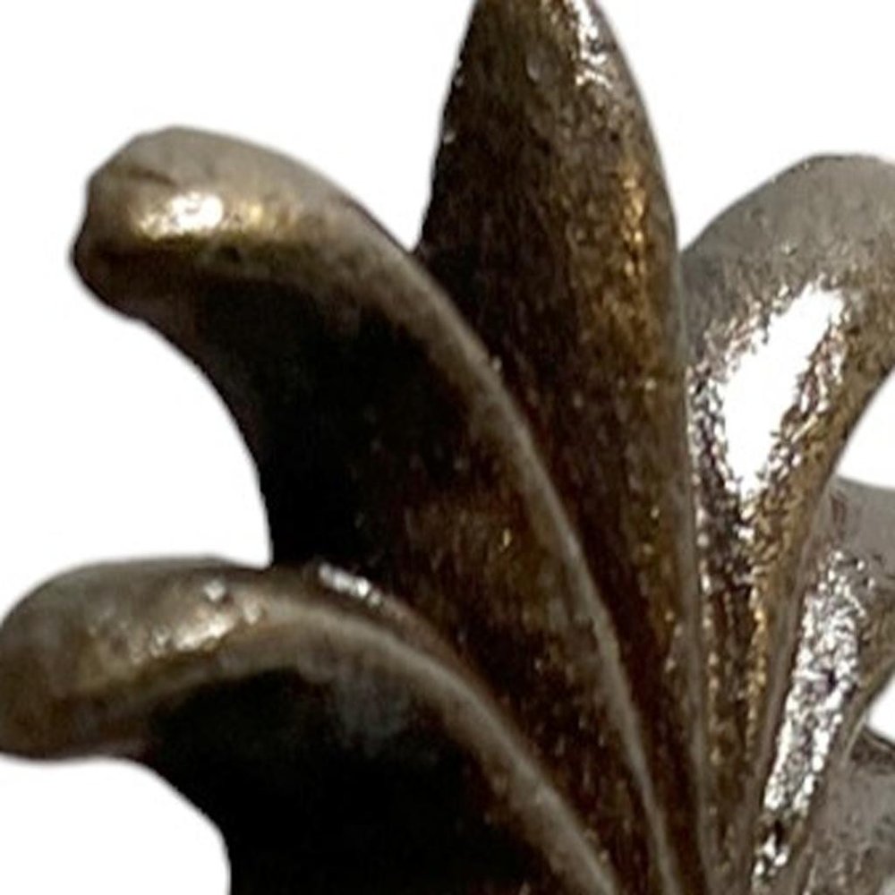 Set of Six Antiqued Bronze Pineapple Knob Metal Drawer Pull Knobs