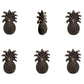 Set of Six Antiqued Bronze Pineapple Knob Metal Drawer Pull Knobs