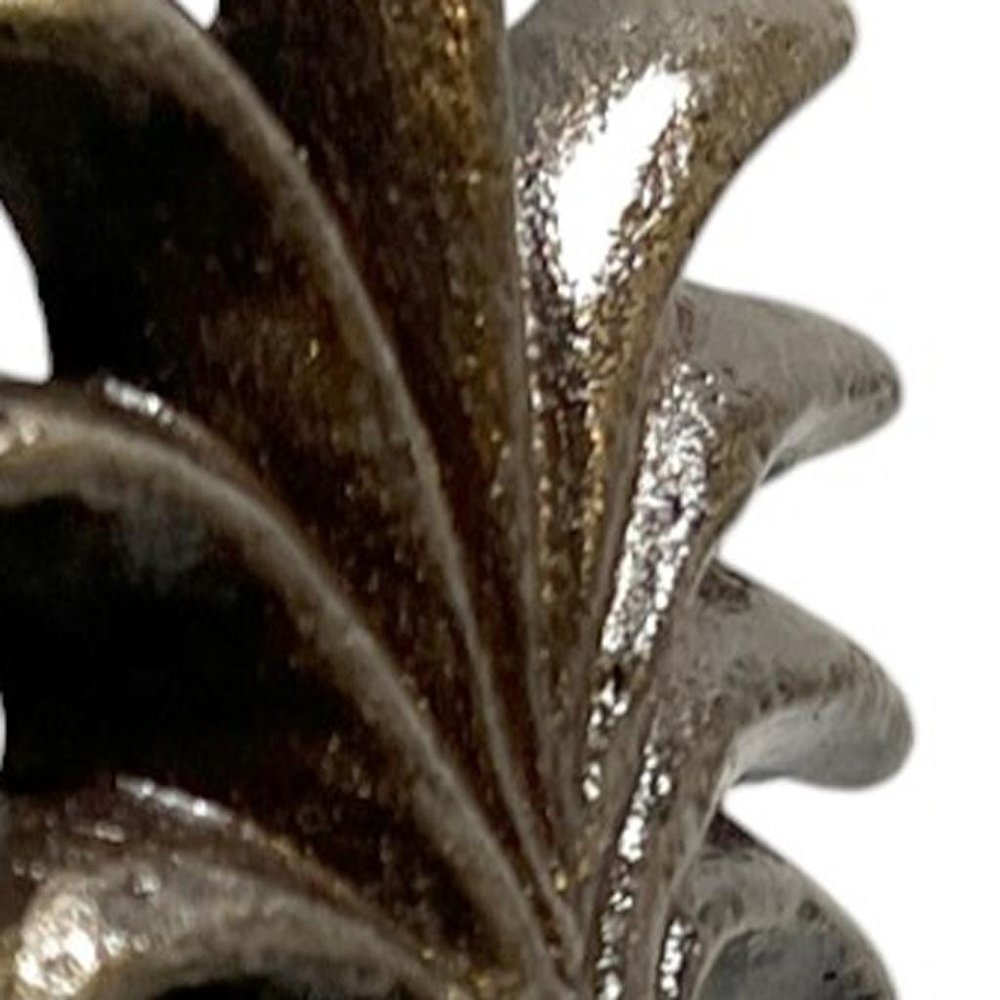 Set of Six Antiqued Bronze Pineapple Knob Metal Drawer Pull Knobs