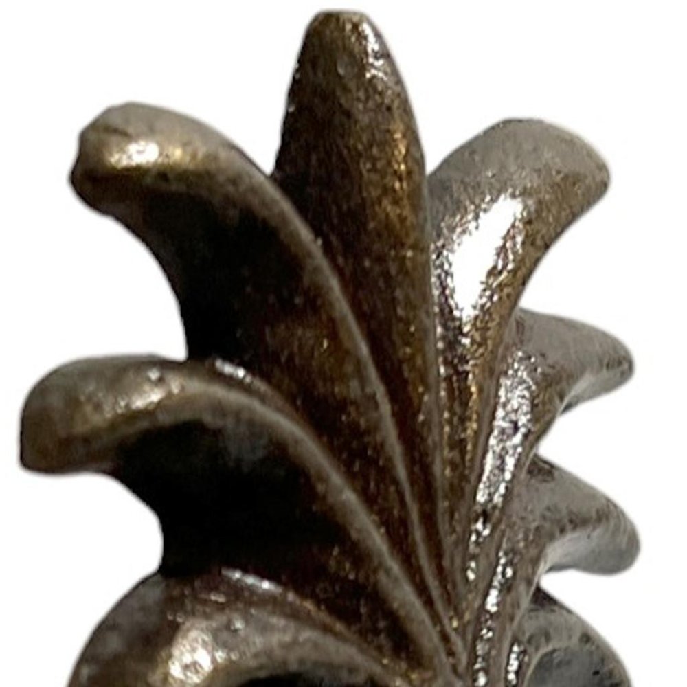 Set of Six Antiqued Bronze Pineapple Knob Metal Drawer Pull Knobs