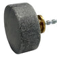 Set of Six Gray Disc Knob Stone Drawer Pull Knobs