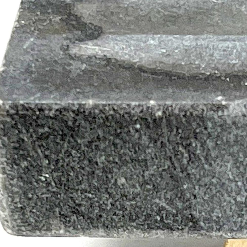 Set of Six Gray Rectangle Knob Stone Drawer Pull Knobs