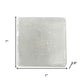 Set of Six White Square Knob Stone Drawer Pull Knobs