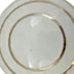 Set of Six White And Gold Geometric Ceramic Drawer Pull Knobs