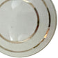 Set of Six White And Gold Geometric Ceramic Drawer Pull Knobs