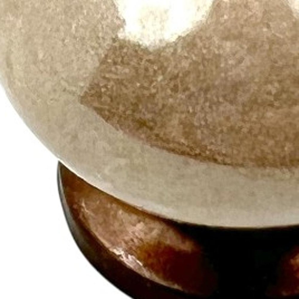 Set of Six Tan Mushroom Knob Ceramic Drawer Pull Knobs