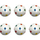 Set of Six Blue Green Off White And Red Polka Dots Ceramic Drawer Pull Knobs