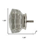 Set of Six Clear Glass Drawer Pull Knobs