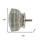 Set of Six Clear Glass Drawer Pull Knobs