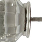 Set of Six Clear Glass Drawer Pull Knobs