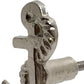 Set of Six Silver Nautical Anchor Knob Metal Drawer Pull Knobs