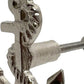 Set of Six Silver Nautical Anchor Knob Metal Drawer Pull Knobs