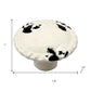 Set of Six White Ceramic Drawer Pull Knobs