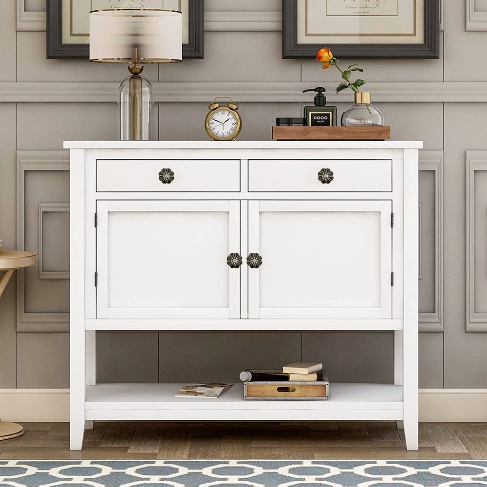 Set of Six Black And Gold Scalloped Knob Iron Drawer Pull Knobs