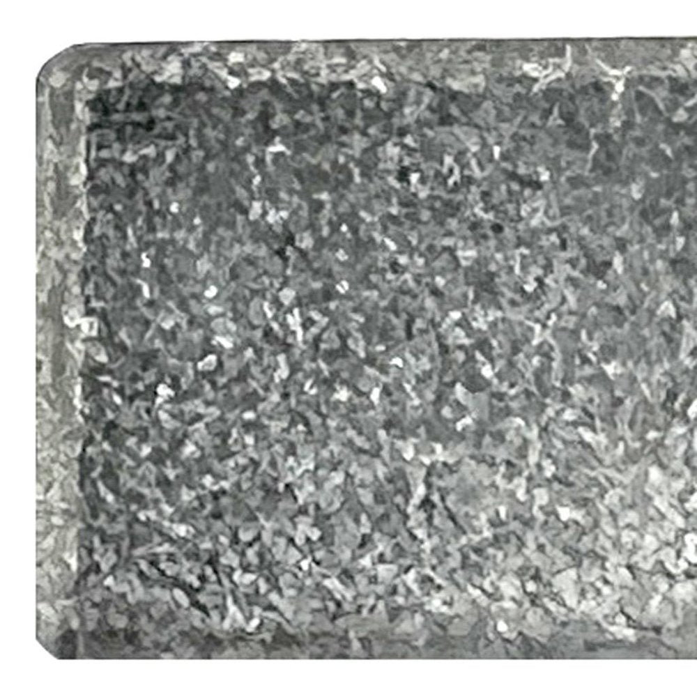 Set of Six Gray Rectangle Knob Stone Drawer Pull Knobs