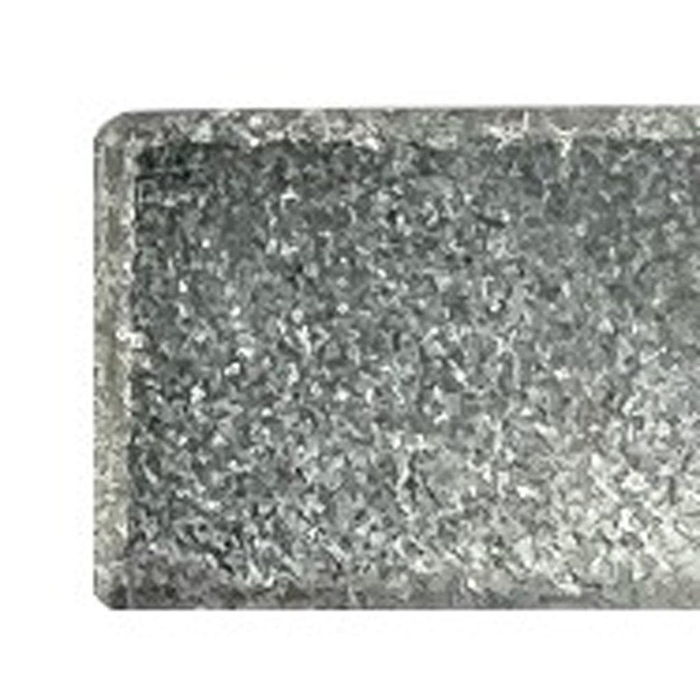 Set of Six Gray Rectangle Knob Stone Drawer Pull Knobs