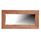 24" Brown Solid Wood Live Edge Freestanding and Wall Mount Accent Mirror