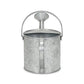 7" Gray Galvanized Metal Decorative Watering Can