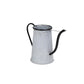 10" Black And Gray Galvanized Metal Flowers And Garden Decorative Watering Can