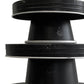 Set of Three Black And White Metal Round Cake Stand Risers