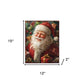 15" Red White And Green Wood Christmas Santa Tabletop Sign