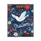 15" Blue Wood Pigeon Hanukkah Tabletop Sign