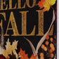 15" Brown Orange And Yellow Wood Halloween Tabletop Sign