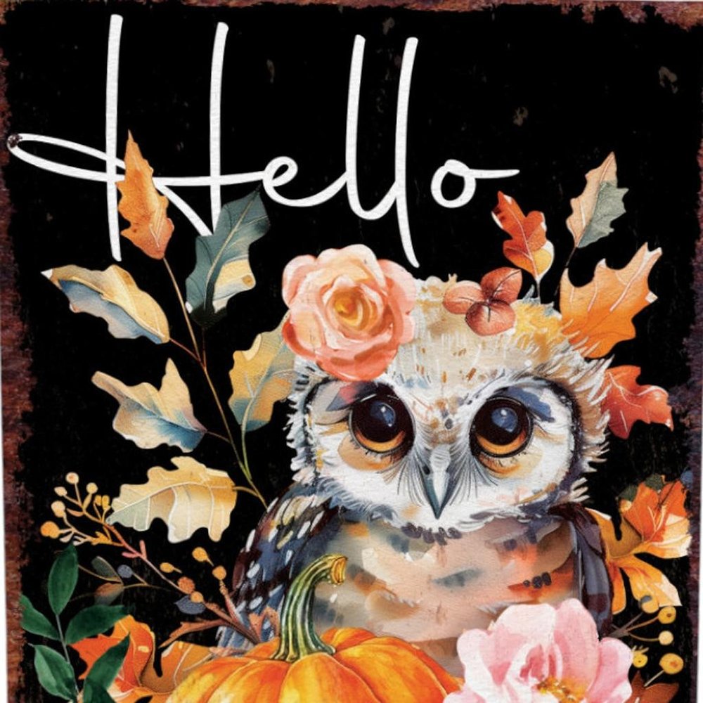 15" Brown Orange And Yellow Wood Halloween Tabletop Sign