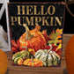 15" Brown Orange And Yellow Wood Halloween Tabletop Sign