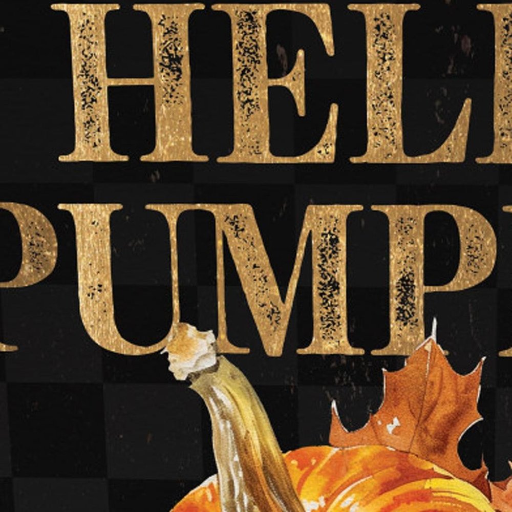 15" Brown Orange And Yellow Wood Halloween Tabletop Sign