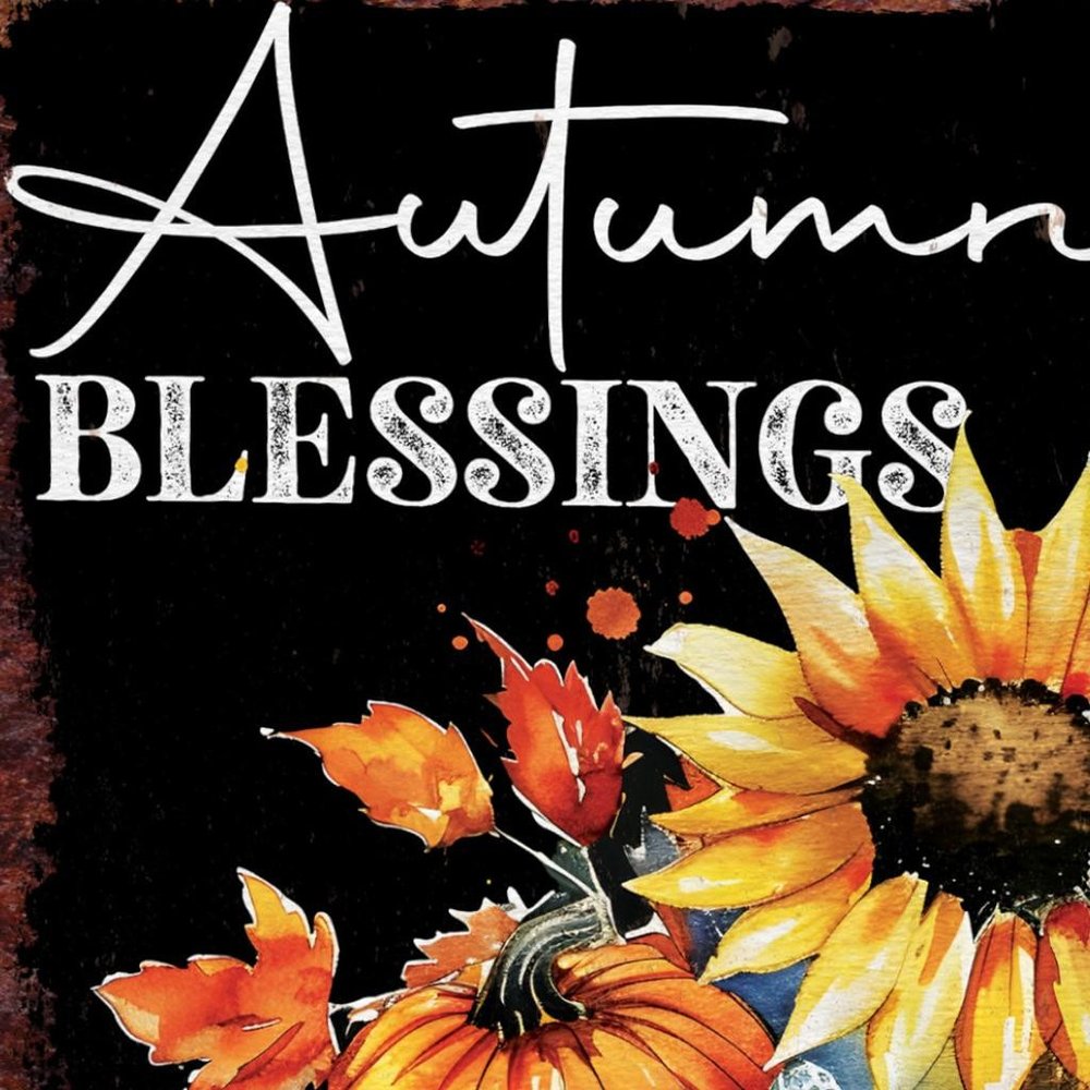 15" Brown Orange And Yellow Wood Sunflower Thanksgiving Tabletop Sign