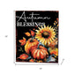 15" Brown Orange And Yellow Wood Sunflower Thanksgiving Tabletop Sign