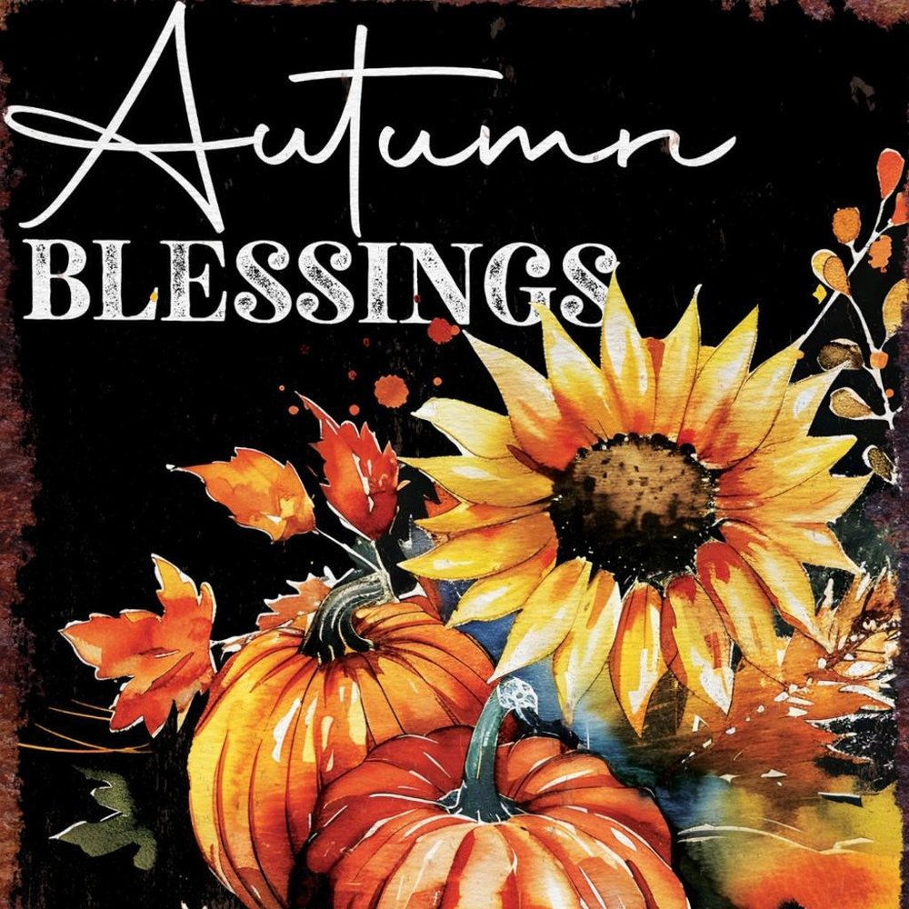 15" Brown Orange And Yellow Wood Sunflower Thanksgiving Tabletop Sign