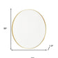 20" Gold Metal Round Framed Bathroom Vanity Mirror