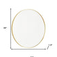 24" Gold Metal Round Framed Bathroom Vanity Mirror